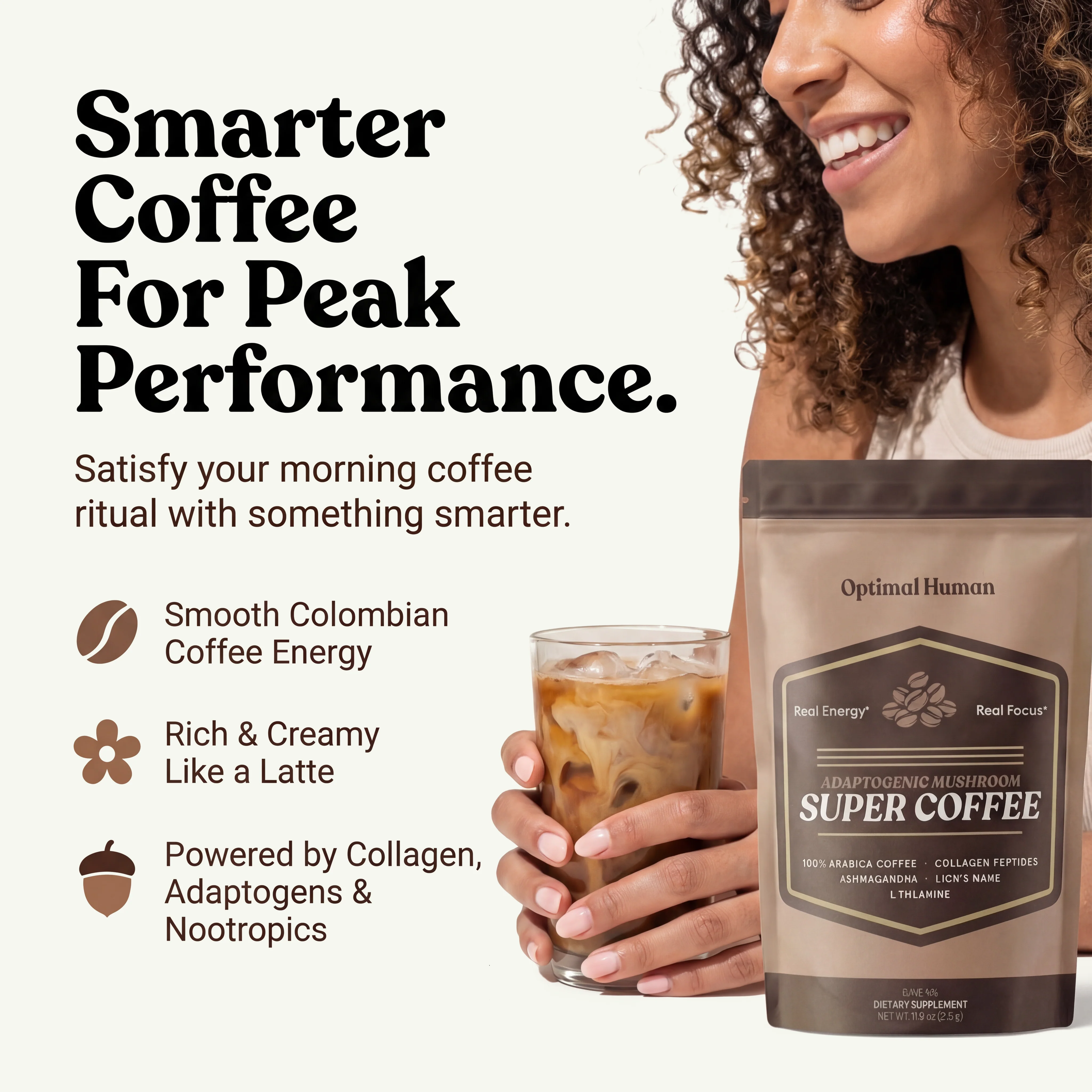 Optimal Human Adaptogenic Mushroom Super Coffee - Image 3