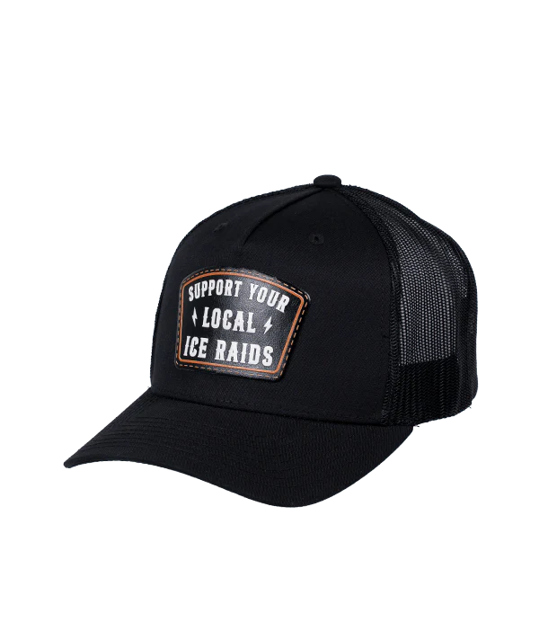 Support Your Local ICE Raid Trucker Patch Hat - Image 2