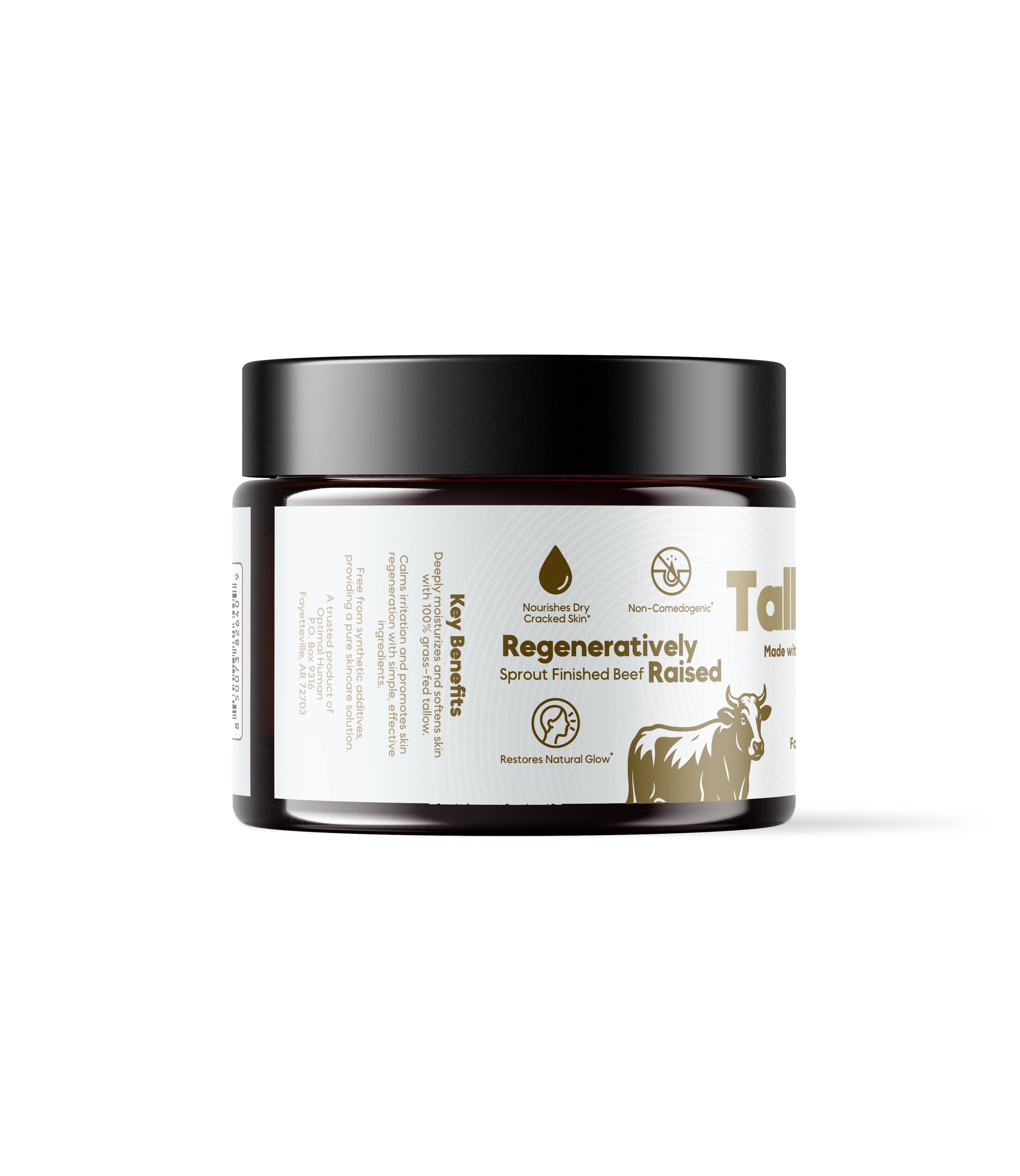 Optimal Human - Grass-Fed Tallow Balm With Raw Honey (2 oz) - Image 5